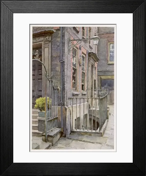 Framed Print : Samuel Johnson / Gough Sq Framed Print : Samuel Johnson / Gough Sq