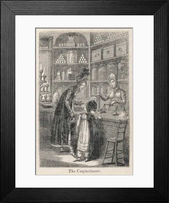 Framed Print : CONFECTIONERs SHOP 1827 Framed Print : CONFECTIONERs SHOP 1827