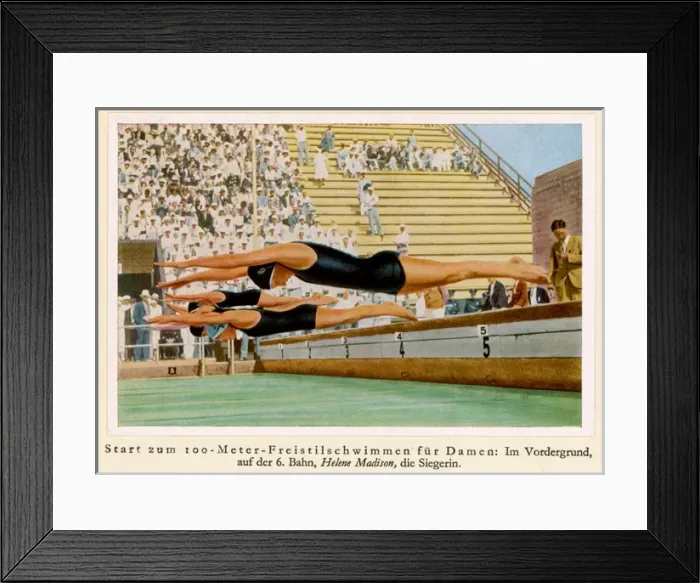 Framed Print : Olympics / 1932 / Swimming Framed Print : Olympics / 1932 / Swimming