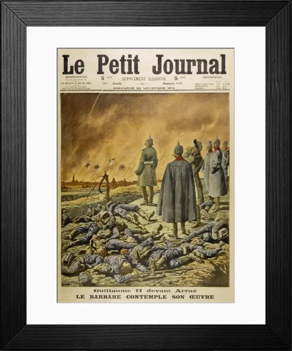 Framed Print : Wwi / Arras / Kaiser / 1914 Framed Print : Wwi / Arras / Kaiser / 1914