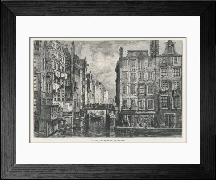 Framed Print : Amsterdam / Jews Quarter Framed Print : Amsterdam / Jews Quarter
