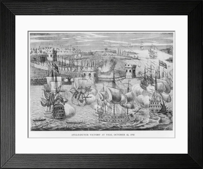 Framed Print : Victory at Vigo / 1702 Framed Print : Victory at Vigo / 1702