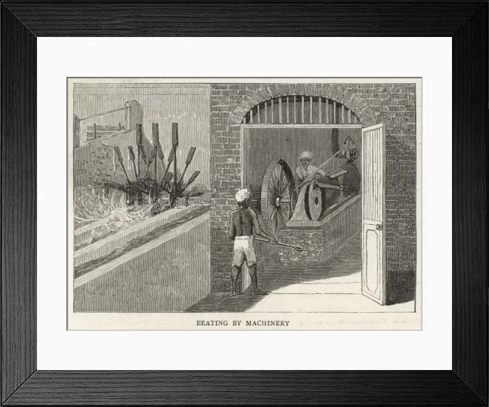 Framed Print : Indigo Factory / India Framed Print : Indigo Factory / India