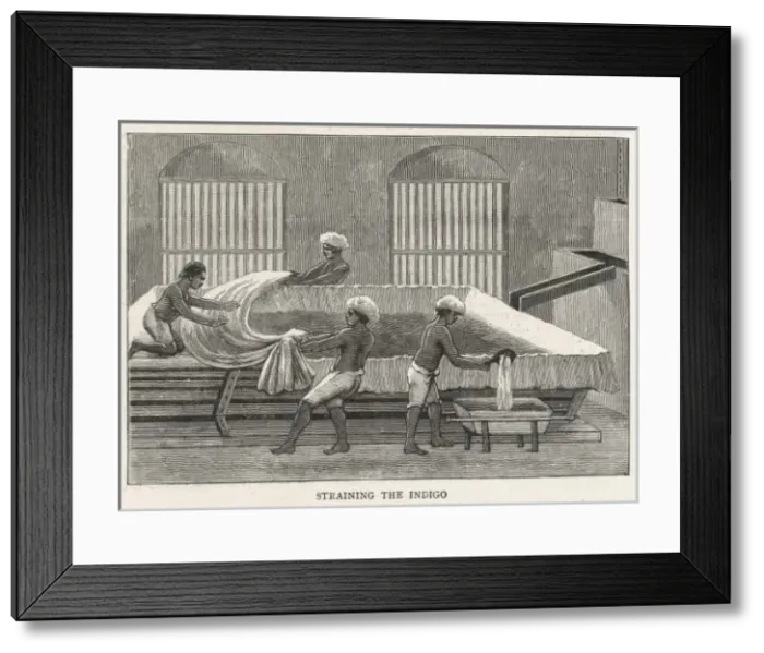 Framed Print : Indigo Factory  /  India