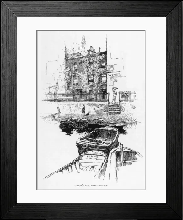 Framed Print : Turner / Cheyne Walk Framed Print : Turner / Cheyne Walk