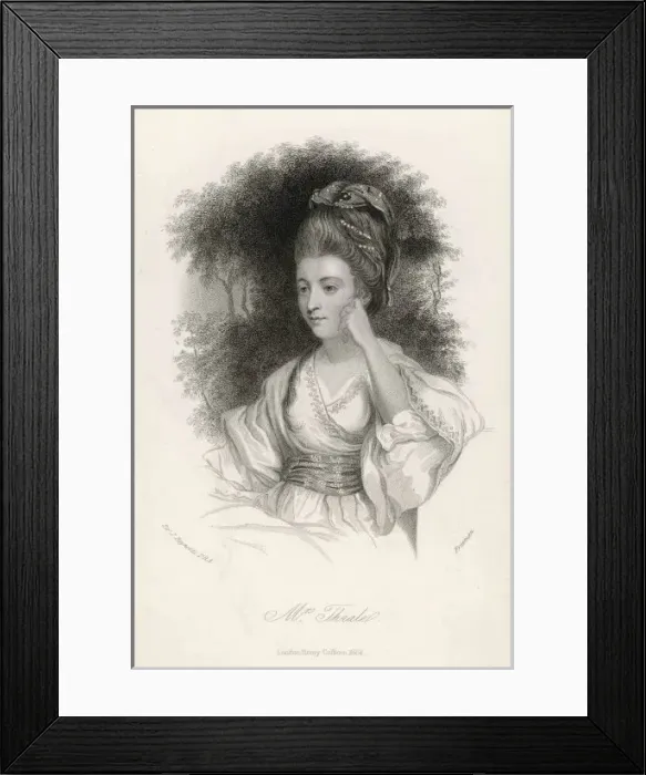 Framed Print : Hester Thrale / Reynolds Framed Print : Hester Thrale / Reynolds