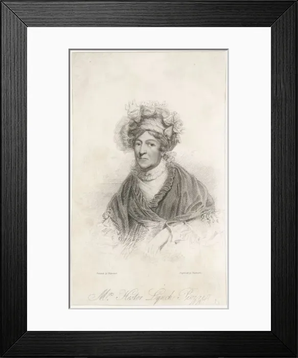 Framed Print : Hester Thrale / Hopwood Framed Print : Hester Thrale / Hopwood