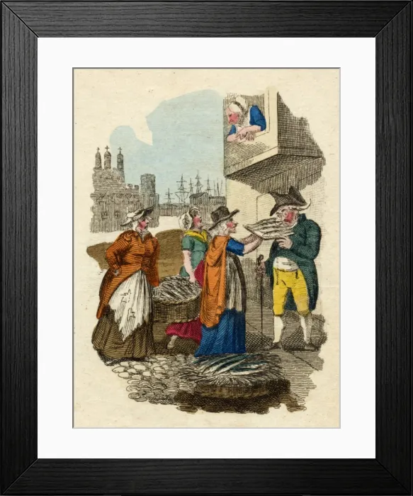 Framed Print : Mackerel / Cries of London Framed Print : Mackerel / Cries of London
