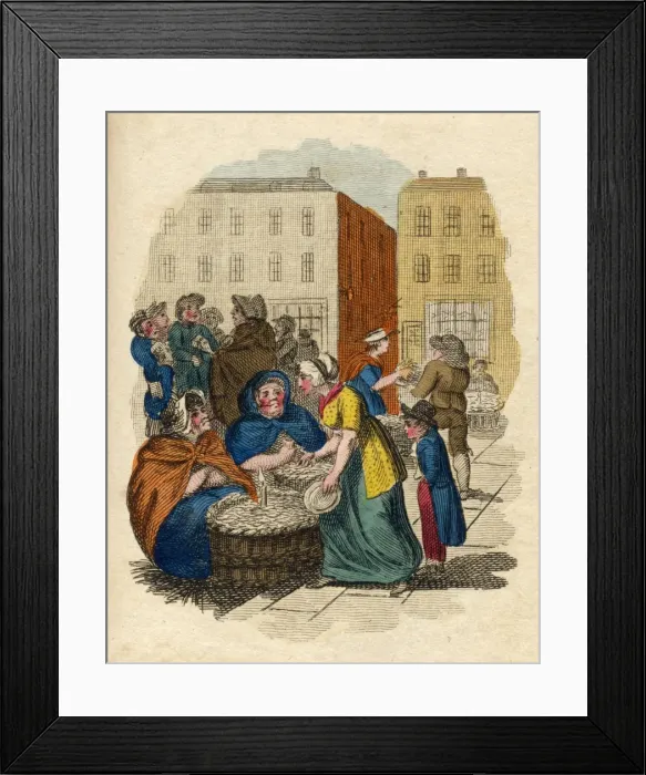 Framed Print : Sprats / Cries of London Framed Print : Sprats / Cries of London