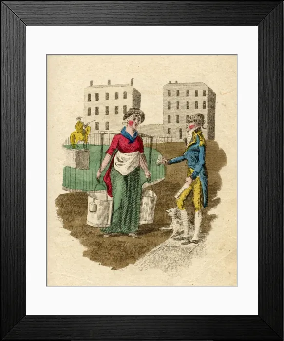 Framed Print : Milk / Cries of London Framed Print : Milk / Cries of London