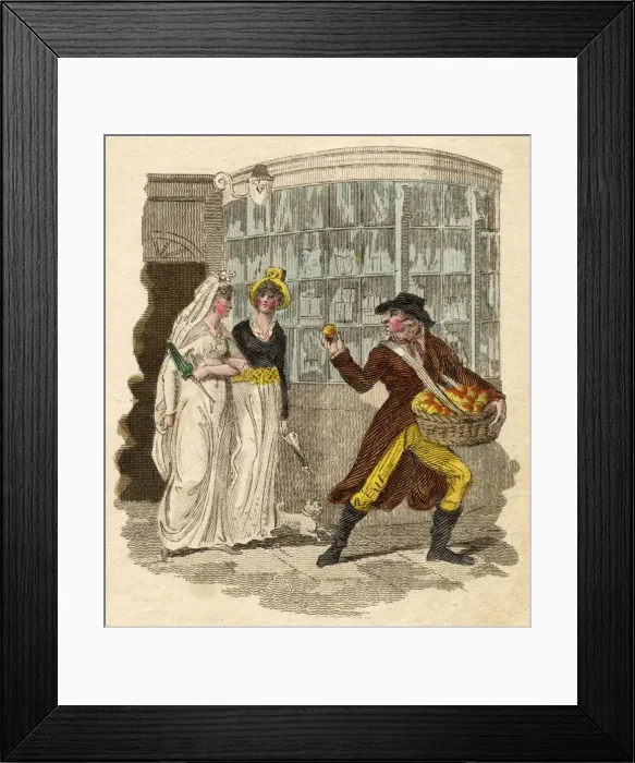 Framed Print : Oranges / Cries of London Framed Print : Oranges / Cries of London