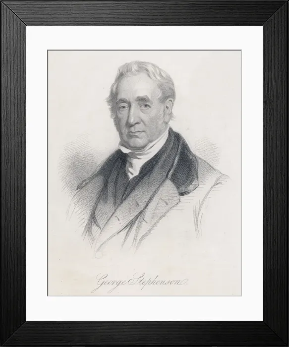 Framed Print : George Stephenson / Holl Framed Print : George Stephenson / Holl
