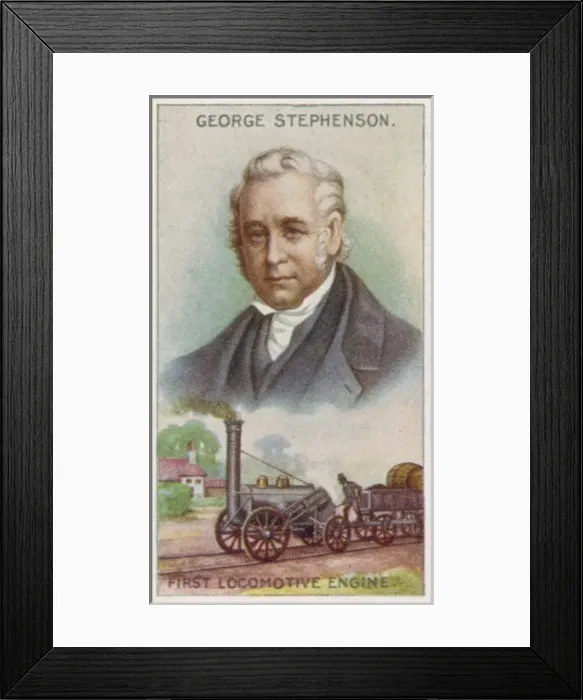 Framed Print : George Stephenson  /  Cig