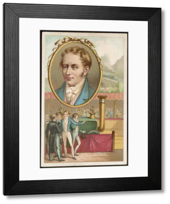 Framed Print : George Stephenson / French Framed Print : George Stephenson / French