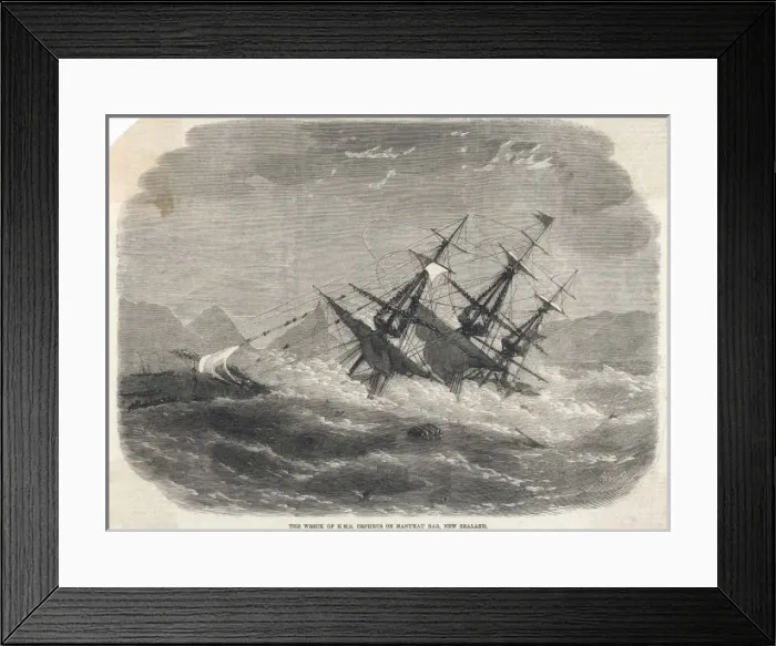 Framed Print : Shipwreck of Orpheus / Iln Framed Print : Shipwreck of Orpheus / Iln