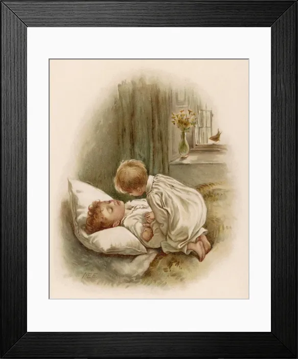 Framed Print : Brother Wakes Brother Framed Print : Brother Wakes Brother