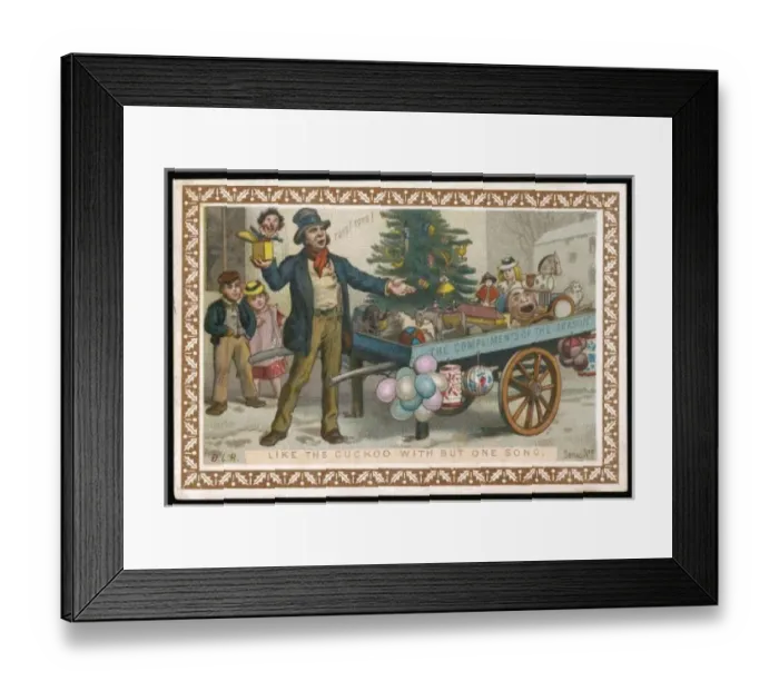 Framed Print : Street Toy Seller C1870 Framed Print : Street Toy Seller C1870