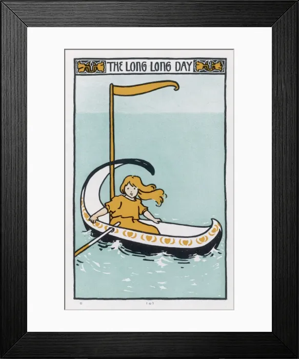 Framed Print : Girl in Boat Framed Print : Girl in Boat