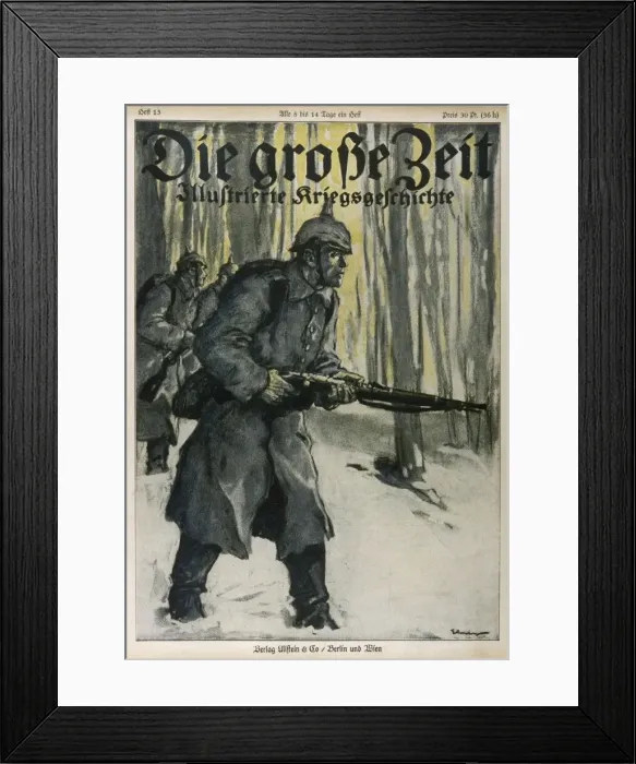 Framed Print : Wwi / 1915 / Germans / Wood Framed Print : Wwi / 1915 / Germans / Wood