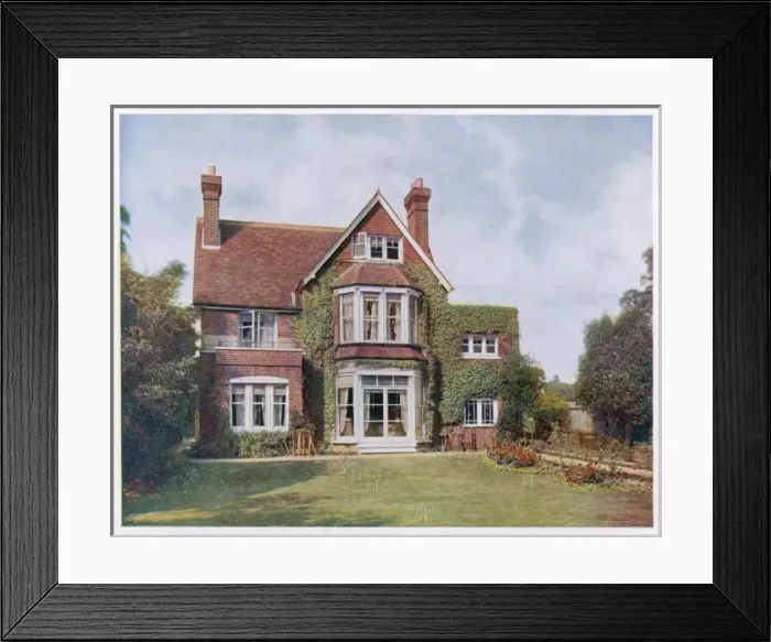 Framed Print : Detached Suburban Home Framed Print : Detached Suburban Home