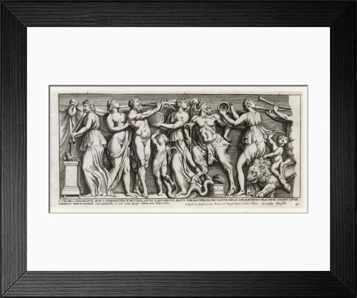 Framed Print : Dionysian Revellers Framed Print : Dionysian Revellers