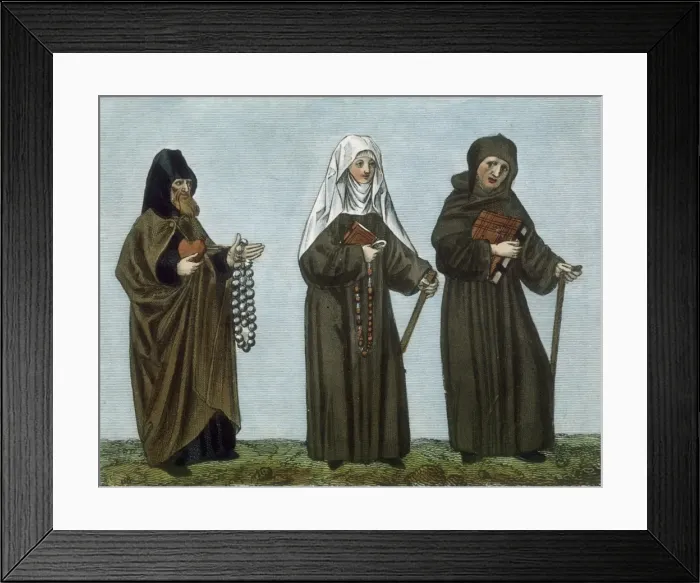 Framed Print : C15 Religious Costume Framed Print : C15 Religious Costume