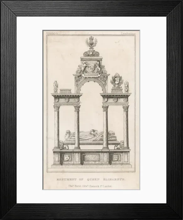 Framed Print : Tomb of Elizabeth I Framed Print : Tomb of Elizabeth I
