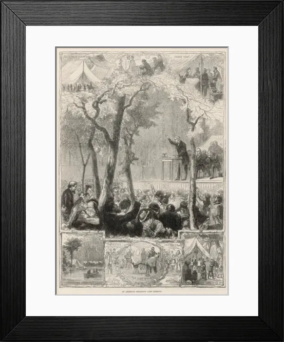Framed Print : American Revival Meeting Framed Print : American Revival Meeting
