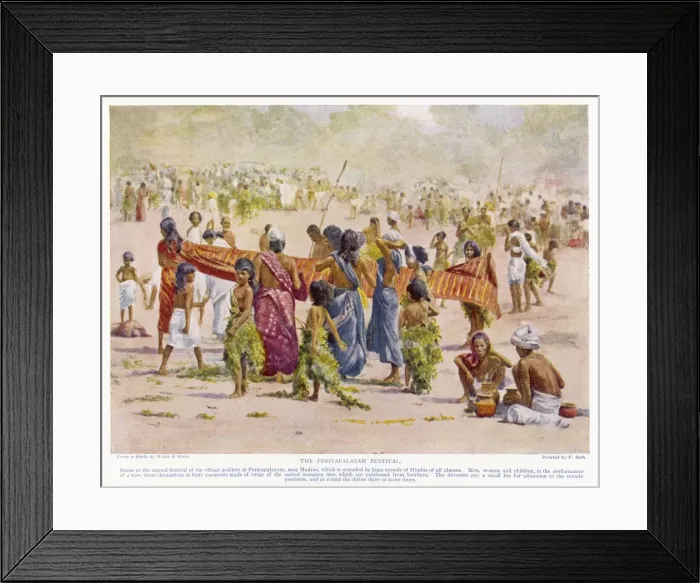 Framed Print : Hindu Village Festival Framed Print : Hindu Village Festival