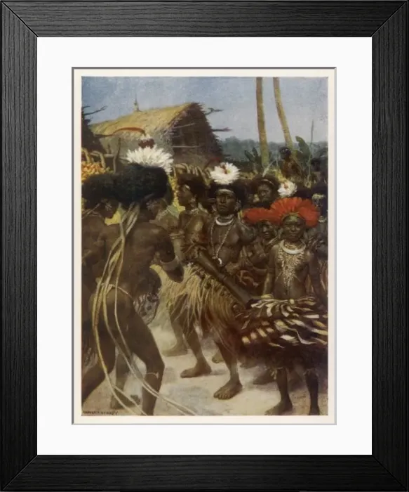 Framed Print : Harvest Dance, Papua Framed Print : Harvest Dance, Papua