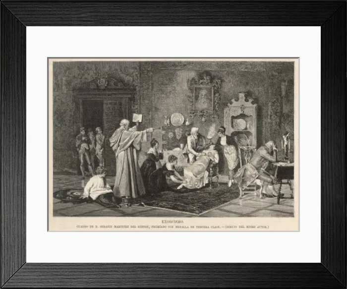 Framed Print : Spanish Exorcism C1800 Framed Print : Spanish Exorcism C1800