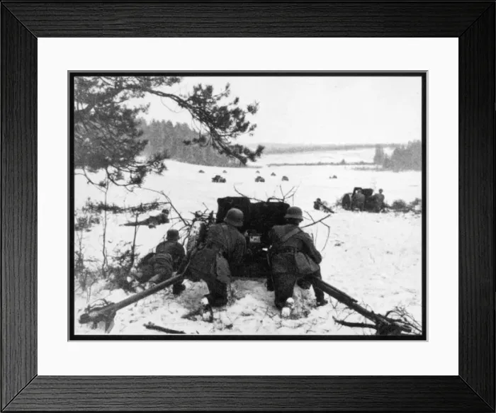 Framed Print : German Anti-Tank Gun Framed Print : German Anti-Tank Gun