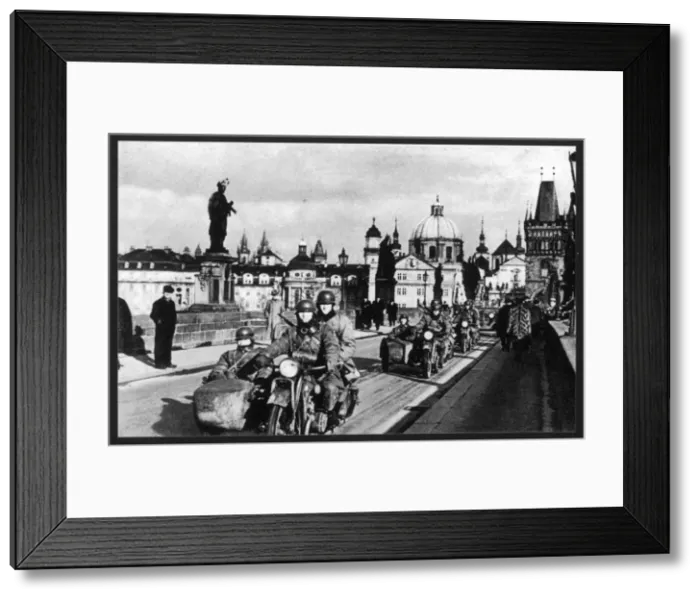Framed Print : Germans into Prague Framed Print : Germans into Prague