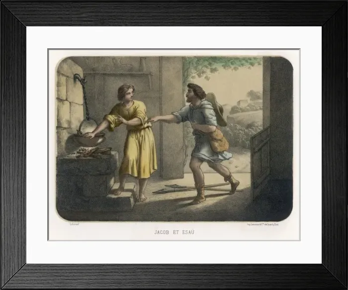Framed Print : Jacob Deceives Esau Framed Print : Jacob Deceives Esau