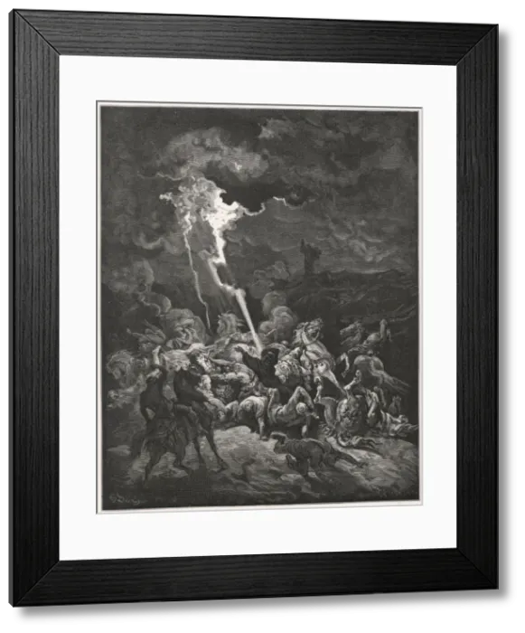 Framed Print : Elijah and Baal Priests Framed Print : Elijah and Baal Priests