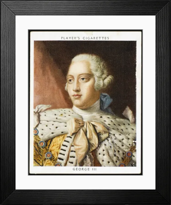 Framed Print : George III (Cig Card) Framed Print : George III (Cig Card)