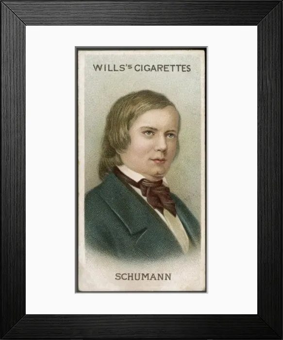 Framed Print : Robert Schumann / Cig Card Framed Print : Robert Schumann / Cig Card
