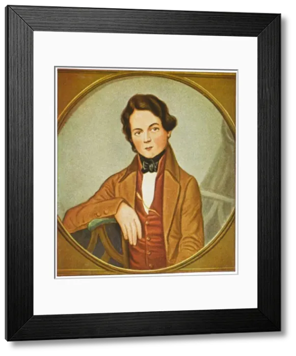 Framed Print : Robert Schumann / Miniatur Framed Print : Robert Schumann / Miniatur