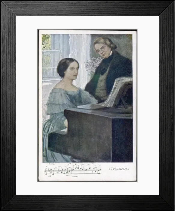 Framed Print : Robert & Clara Schumann Framed Print : Robert & Clara Schumann