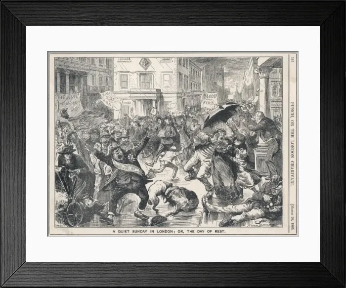 Framed Print : Quiet London Sunday Framed Print : Quiet London Sunday