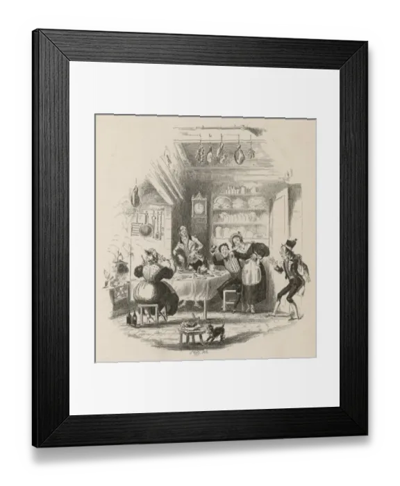 Framed Print : Servants Hall / Phiz Framed Print : Servants Hall / Phiz