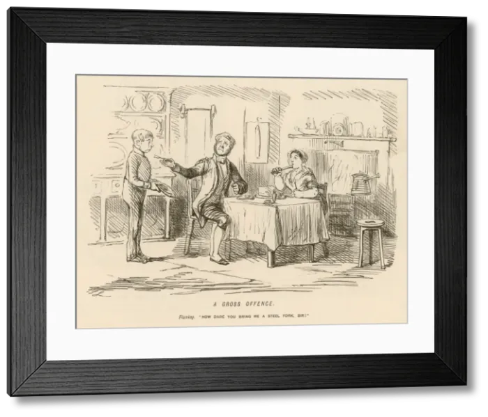 Framed Print : Servants at Table Framed Print : Servants at Table