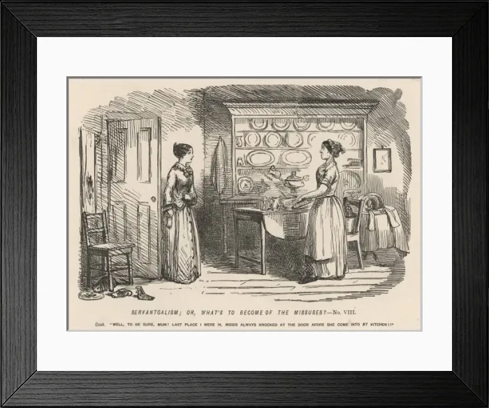 Framed Print : Cook and Mistress Framed Print : Cook and Mistress