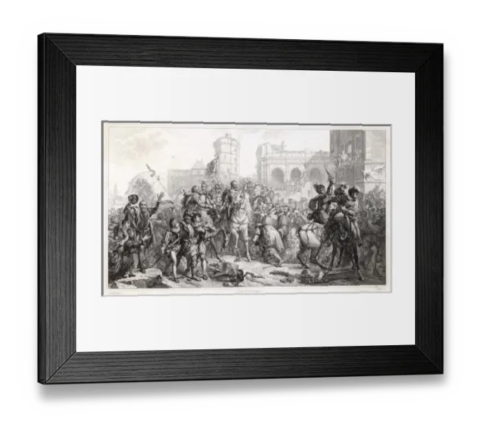 Framed Print : Henri IV Enters Paris Framed Print : Henri IV Enters Paris