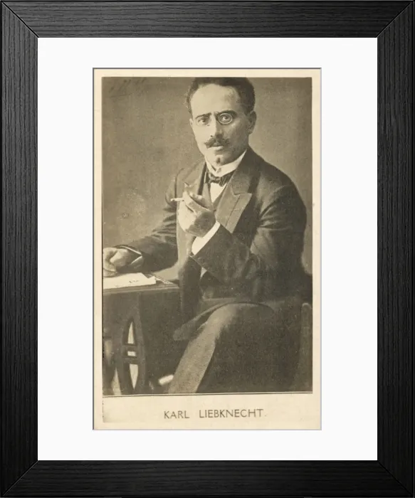Framed Print : Karl Liebknecht / Postcard Framed Print : Karl Liebknecht / Postcard