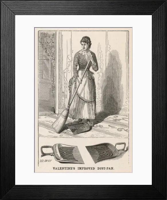 Framed Print : Valentines Dustpan Framed Print : Valentines Dustpan