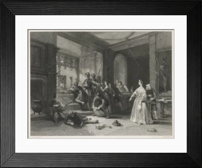 Framed Print : Defence of Wardour Cast Framed Print : Defence of Wardour Cast