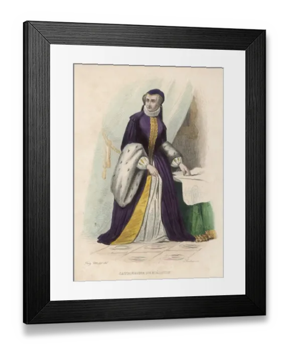Framed Print : Catherine Medicis / Millet Framed Print : Catherine Medicis / Millet