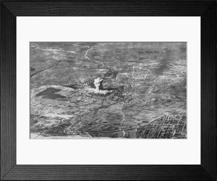 Framed Print : Wwi  /  Flanders Explosion