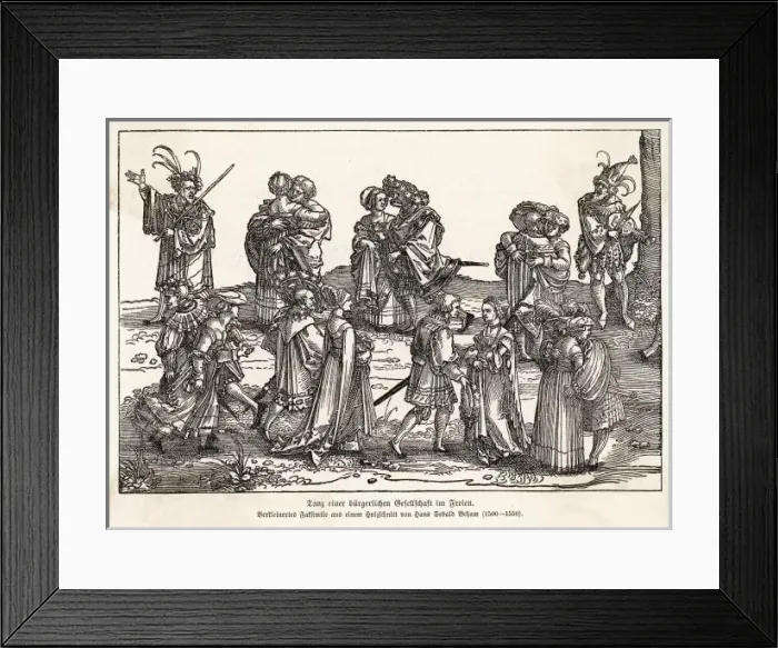 Framed Print : Couples Dancing / Germany Framed Print : Couples Dancing / Germany